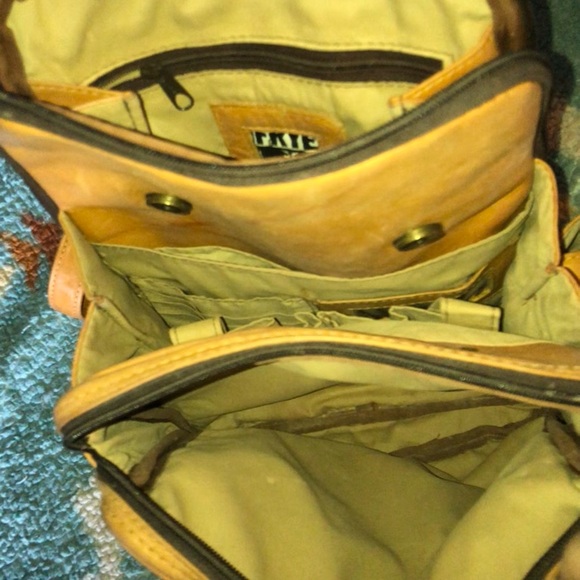 Frye Leather Backpack Purse. There is a flaw, seen in the last photo. - Picture 4 of 9